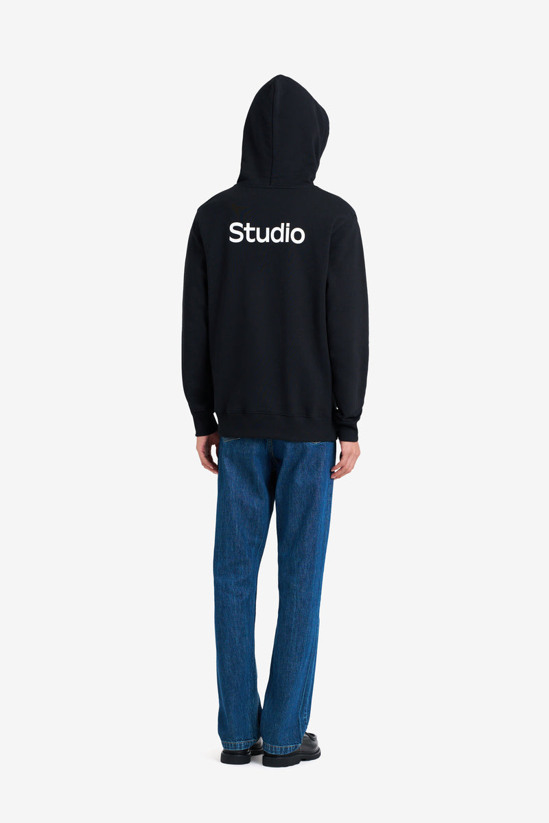 REGULAR HOODIE ÉTUDES BLACK BLACK 5