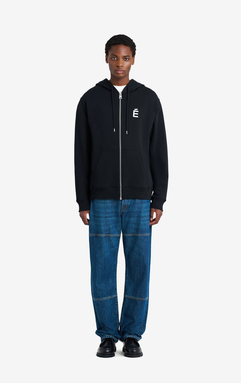 ETUDES STUDIO REGULAR ZIP HOODIE E BLACK 2