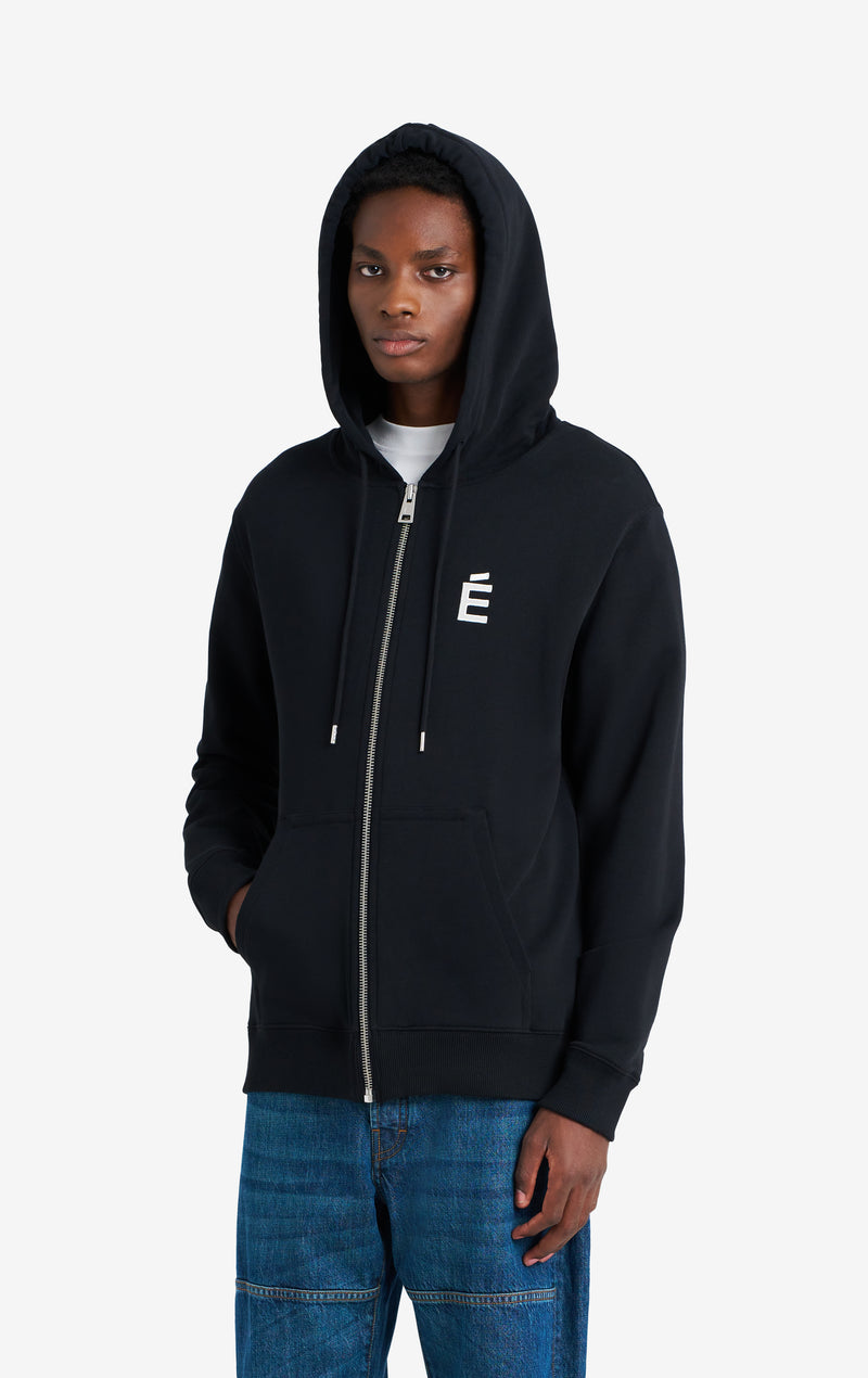 ETUDES STUDIO REGULAR ZIP HOODIE E BLACK 3