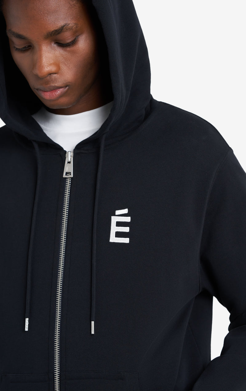 ETUDES STUDIO REGULAR ZIP HOODIE E BLACK 4