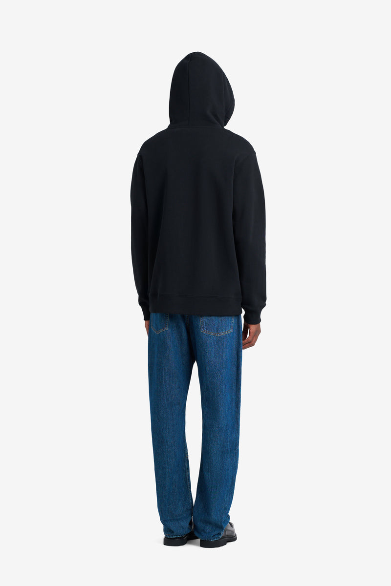 REGULAR ZIP HOODIE É BLACK BLACK 5