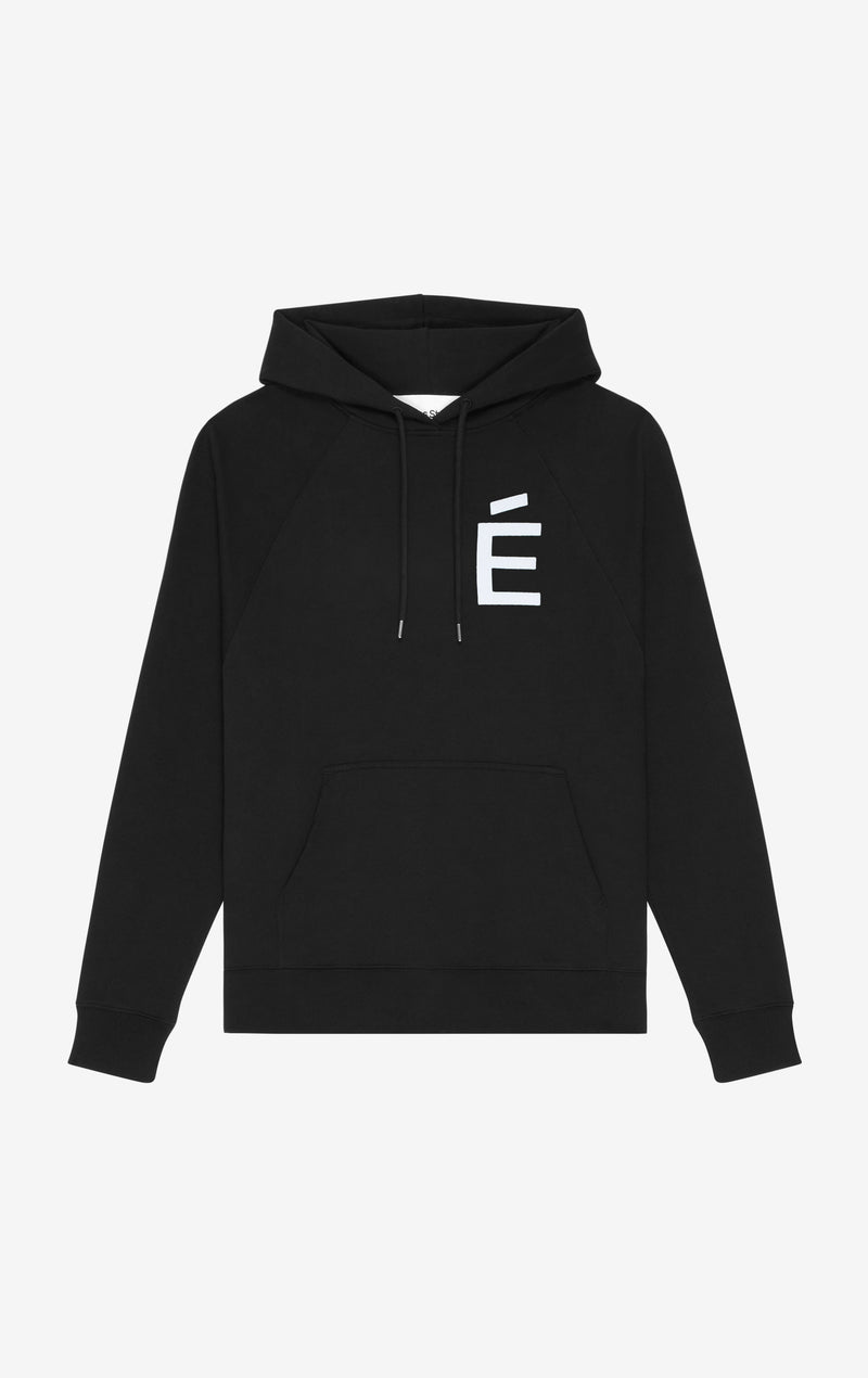 ETUDES STUDIO LOOSE HOODIE BIG E BLACK 1