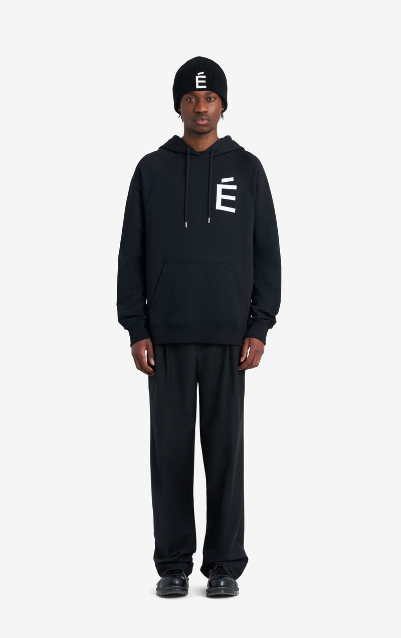 ETUDES STUDIO LOOSE HOODIE BIG E BLACK 2