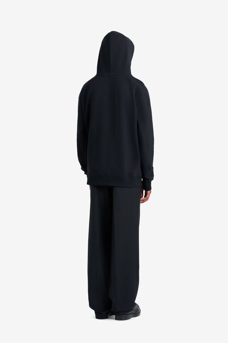 LOOSE HOODIE BIG É BLACK BLACK 5