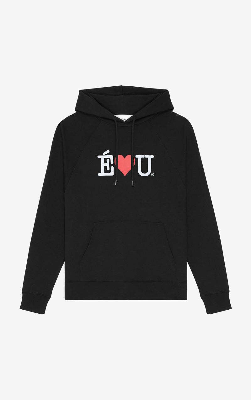 ETUDES STUDIO LOOSE HOODIE E L U BLACK 1