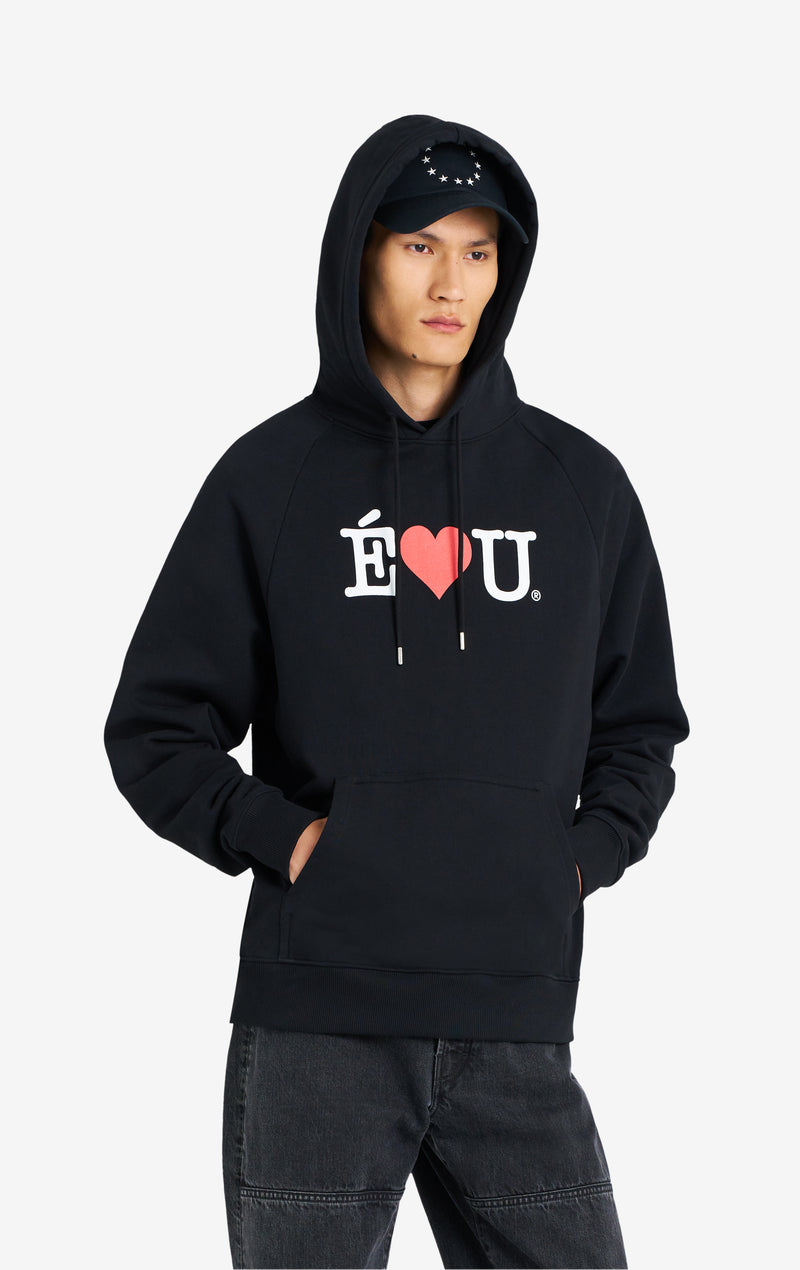 ETUDES STUDIO LOOSE HOODIE E L U BLACK 3