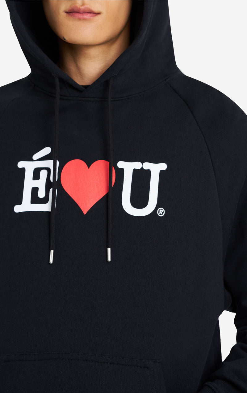 ETUDES STUDIO LOOSE HOODIE E L U BLACK 4