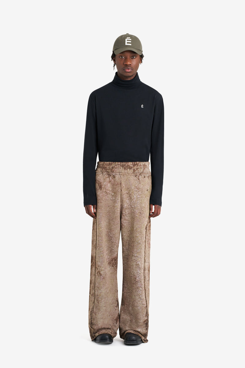 LOOSE SWEAT PANT BROWN MARRON 4