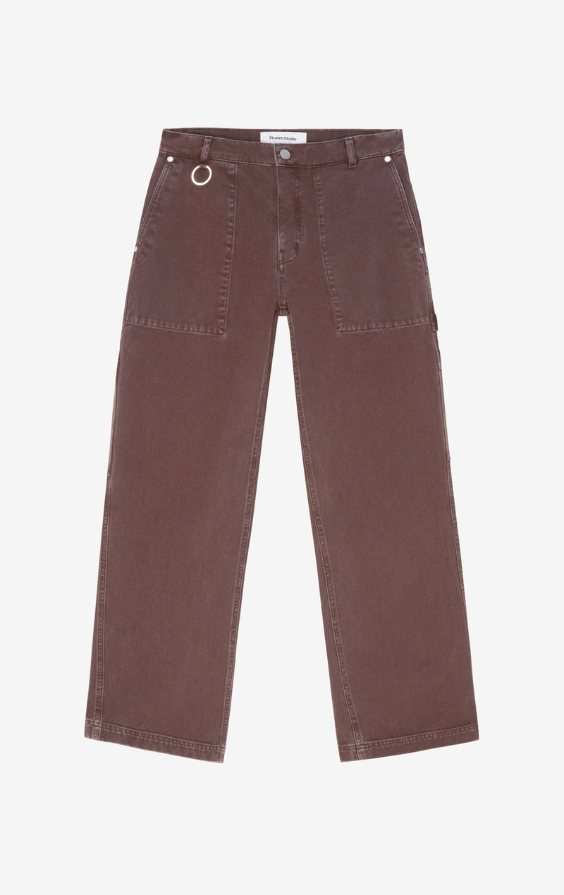 ETUDES STUDIO REGULAR CARPENTER PANT BROWN 1