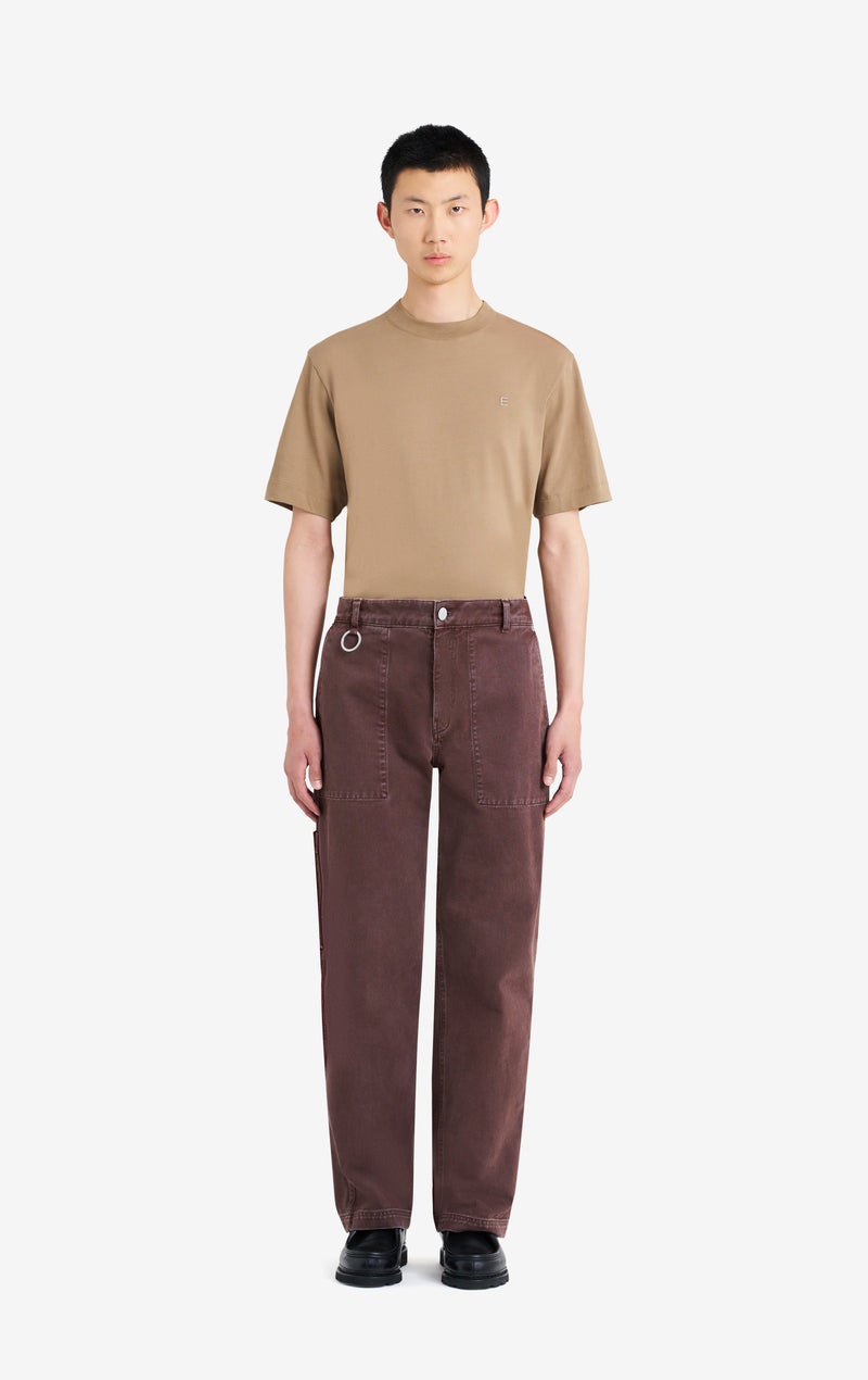 ETUDES STUDIO REGULAR CARPENTER PANT BROWN 2