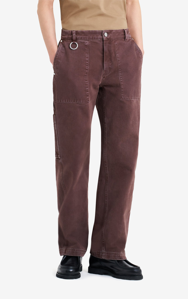 ETUDES STUDIO REGULAR CARPENTER PANT BROWN 3