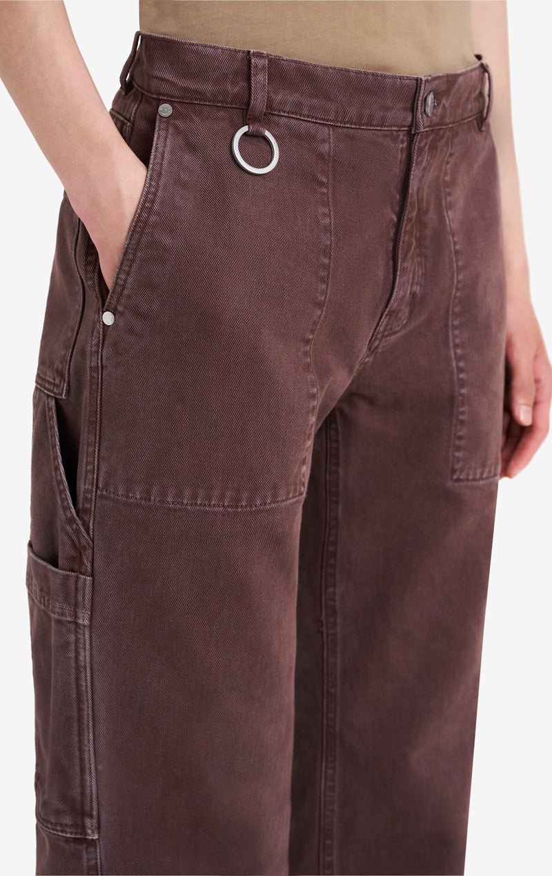 ETUDES STUDIO REGULAR CARPENTER PANT BROWN 4