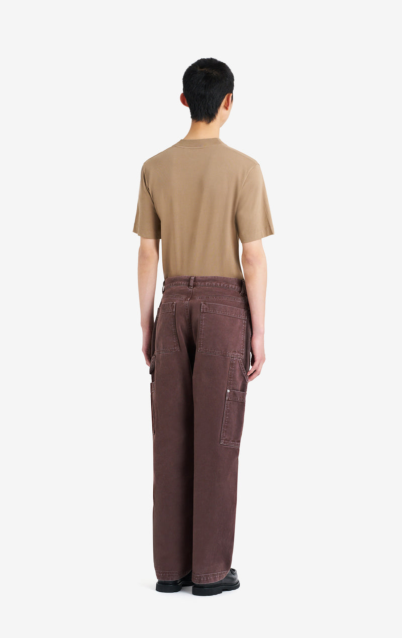 ETUDES STUDIO REGULAR CARPENTER PANT BROWN 5