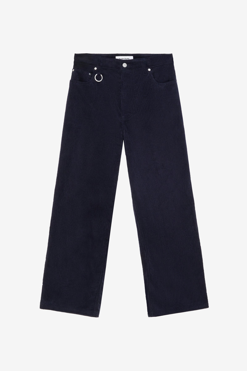 CORDUROY LOOSE 5 POCKETS PANT NAVY NAVY 1
