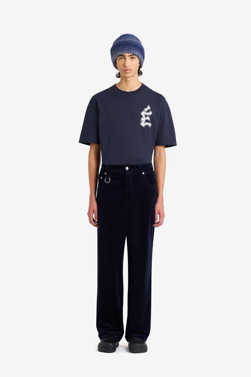 CORDUROY LOOSE 5 POCKETS PANT NAVY NAVY 7