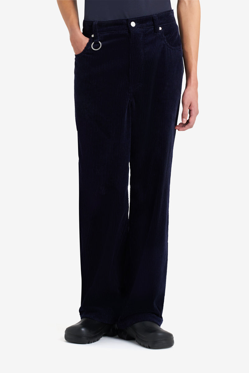 CORDUROY LOOSE 5 POCKETS PANT NAVY NAVY 8