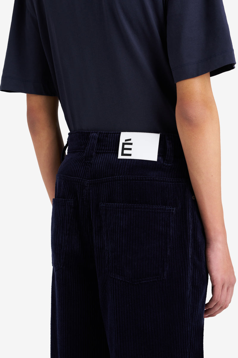 CORDUROY LOOSE 5 POCKETS PANT NAVY NAVY 2