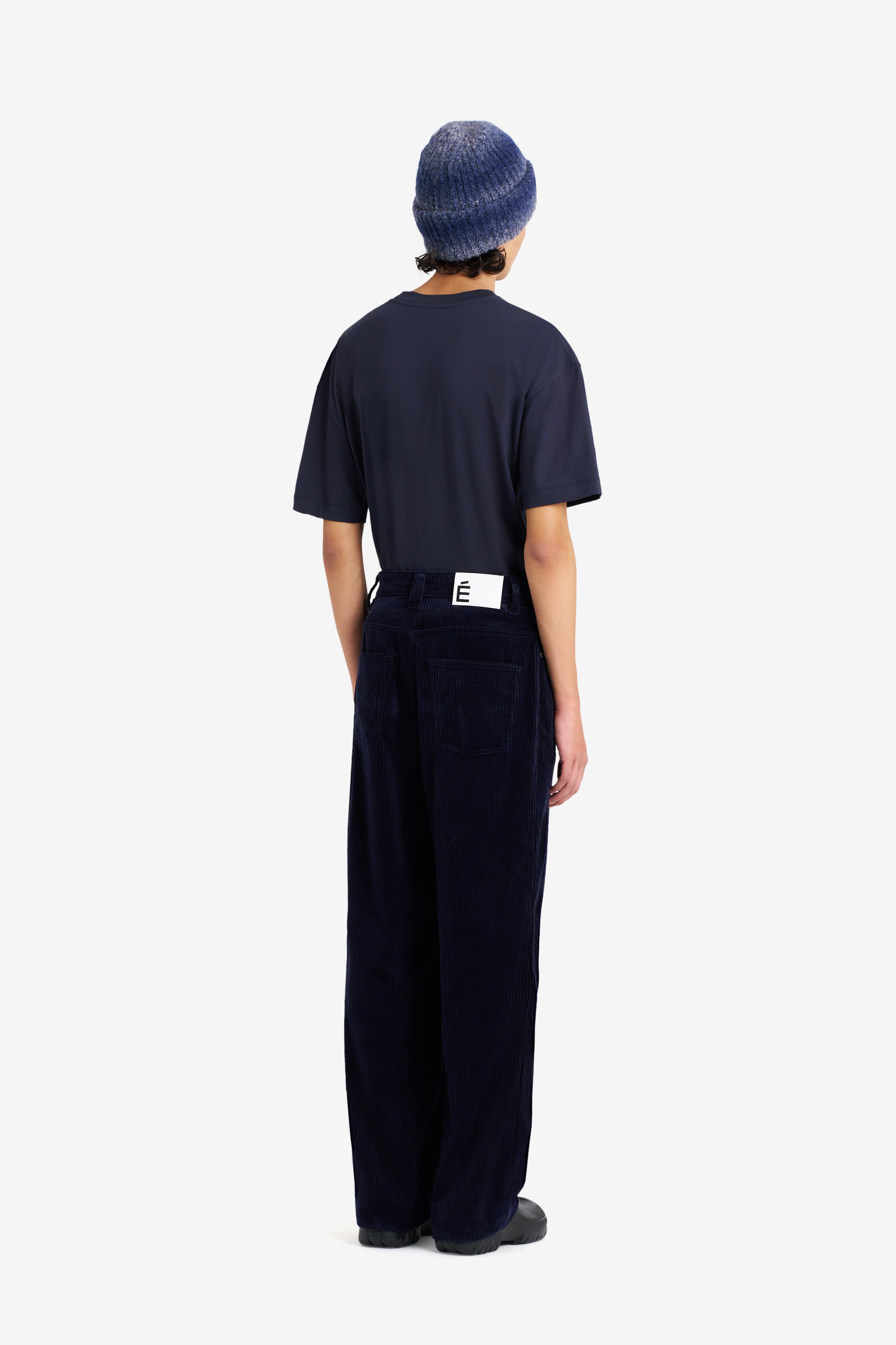 CORDUROY LOOSE 5 POCKETS PANT NAVY NAVY | Études Studio