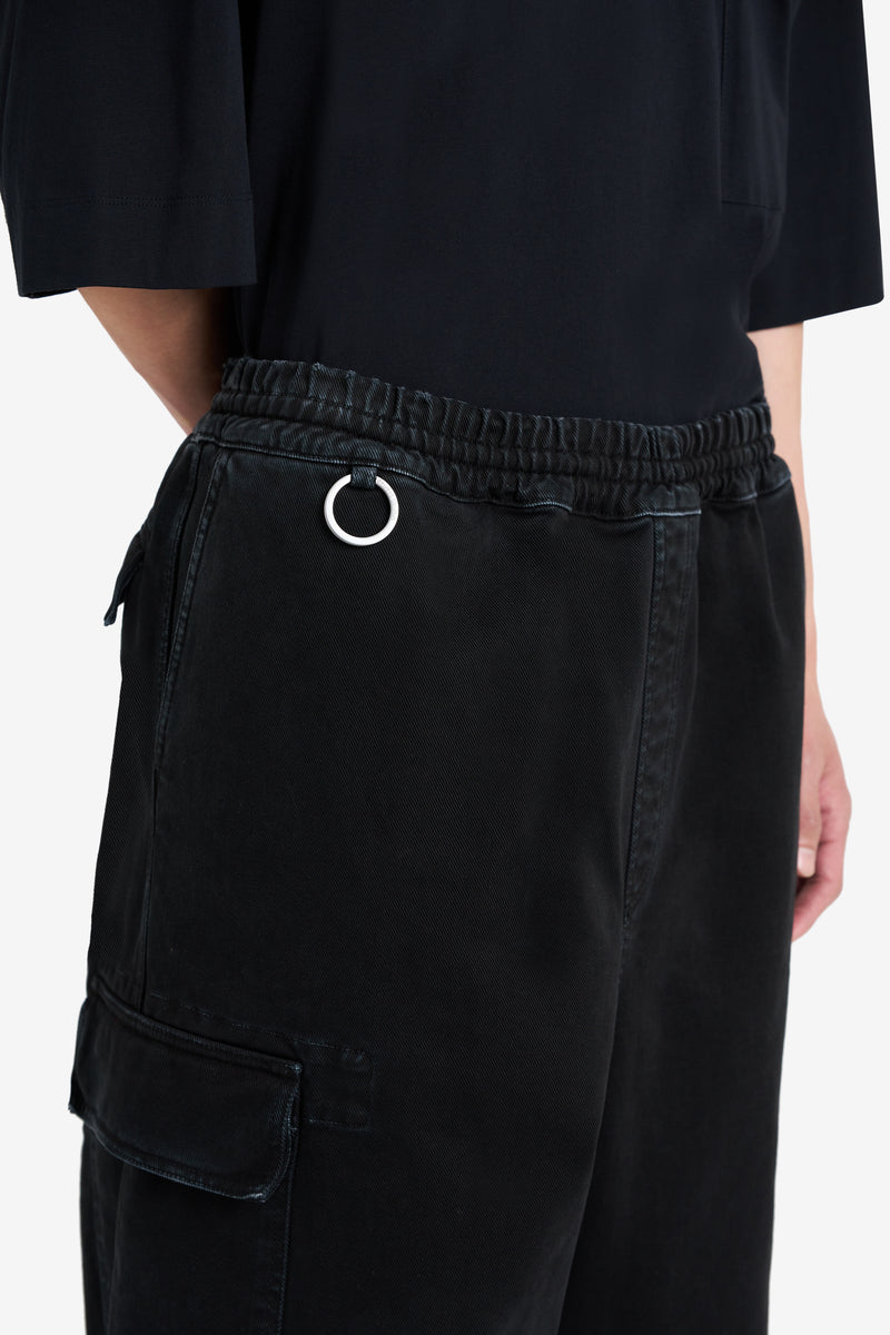 LOOSE CARGO PANT BLACK NOIR 4