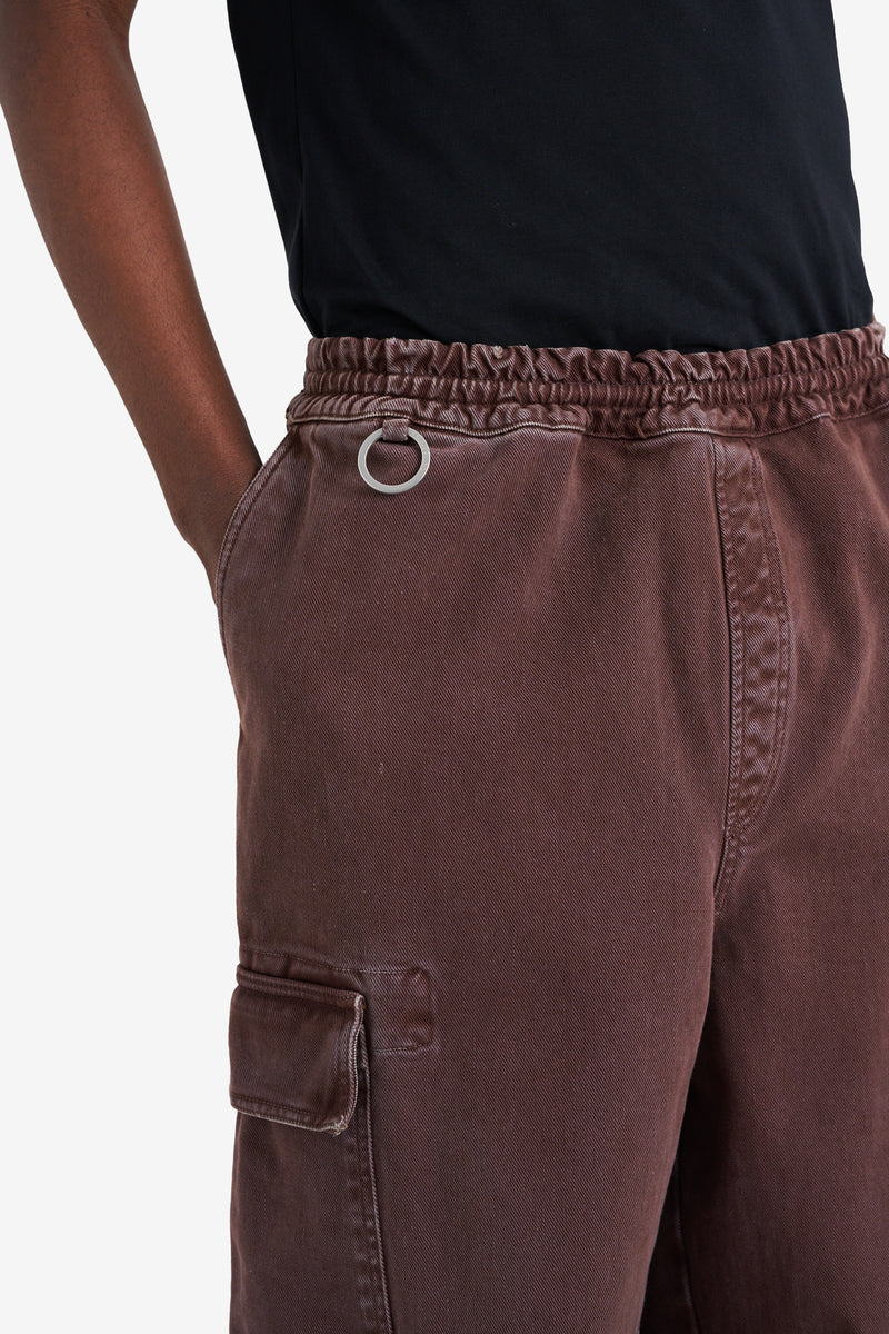 LOOSE CARGO PANT DARK BROWN BRUN 4