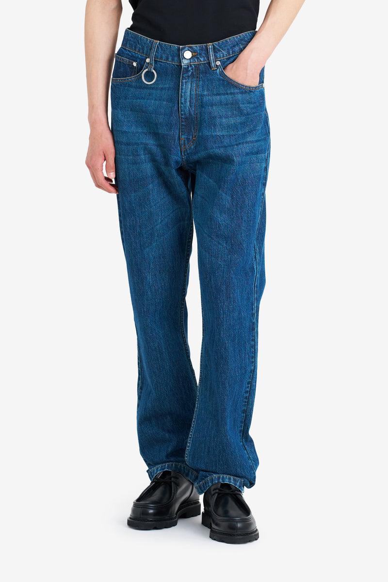 STRAIGHT JEANS PANT BLUE BLUE 3