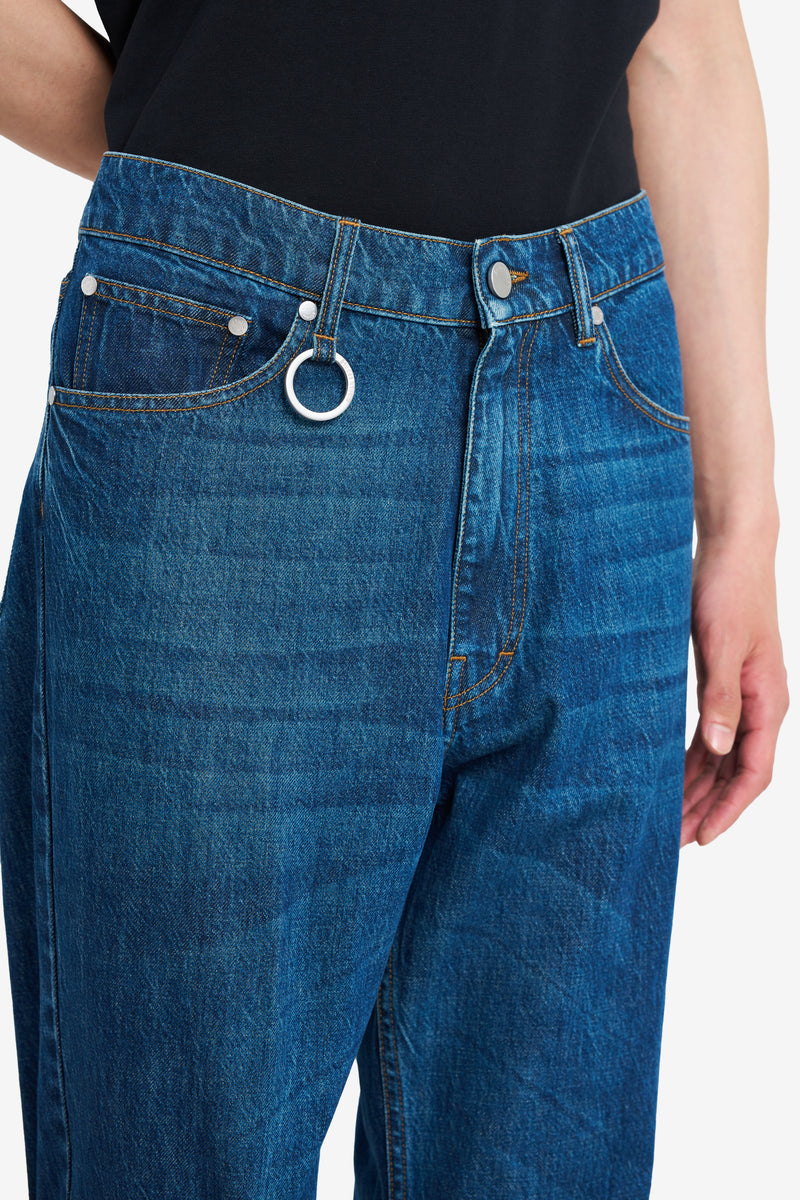 STRAIGHT JEANS PANT BLUE BLUE 4