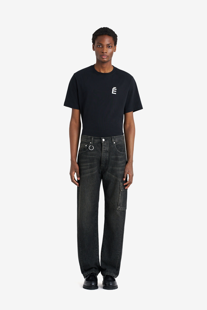 JEANS SIDE POCKET BLACK NOIR 2
