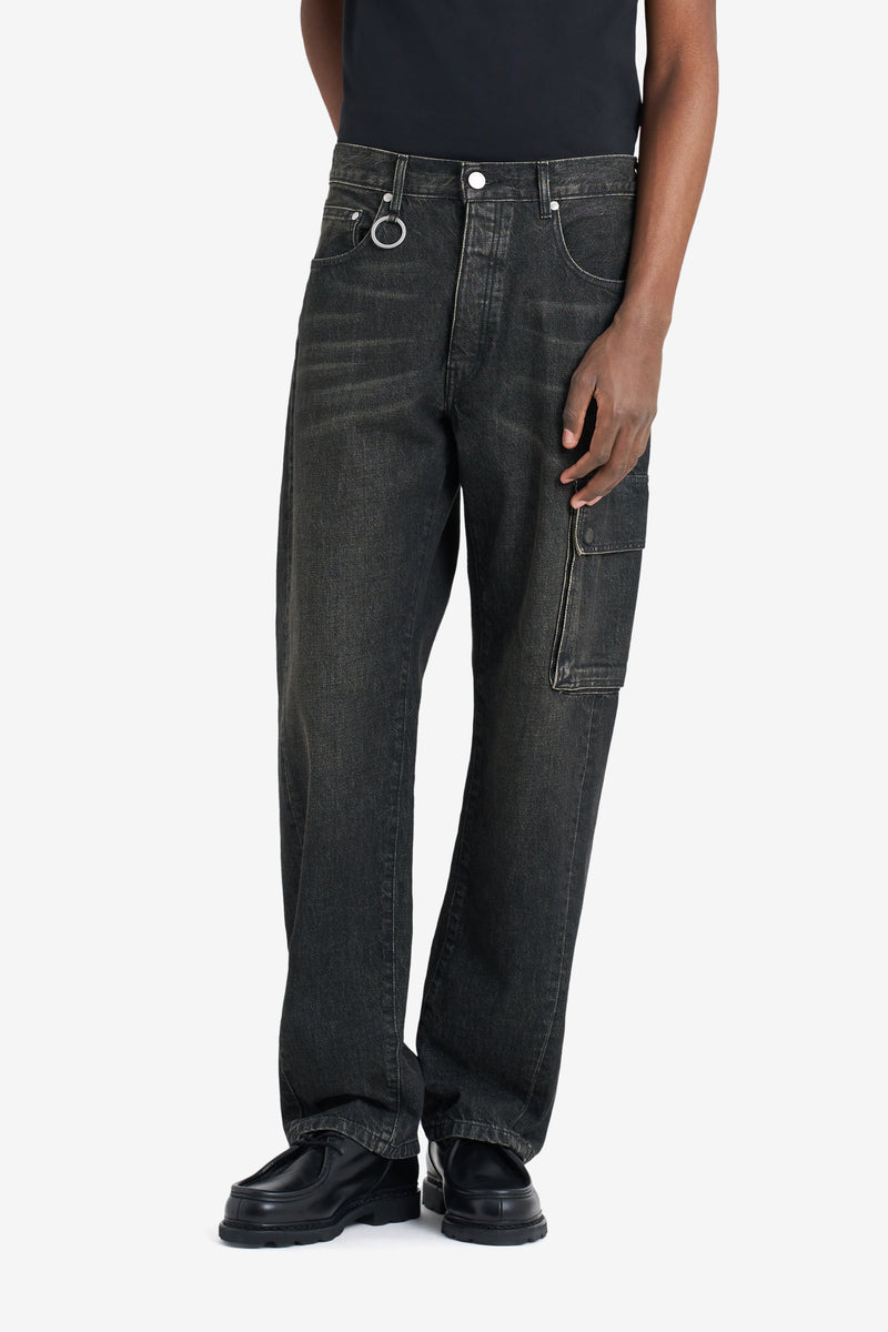JEANS SIDE POCKET BLACK NOIR 3