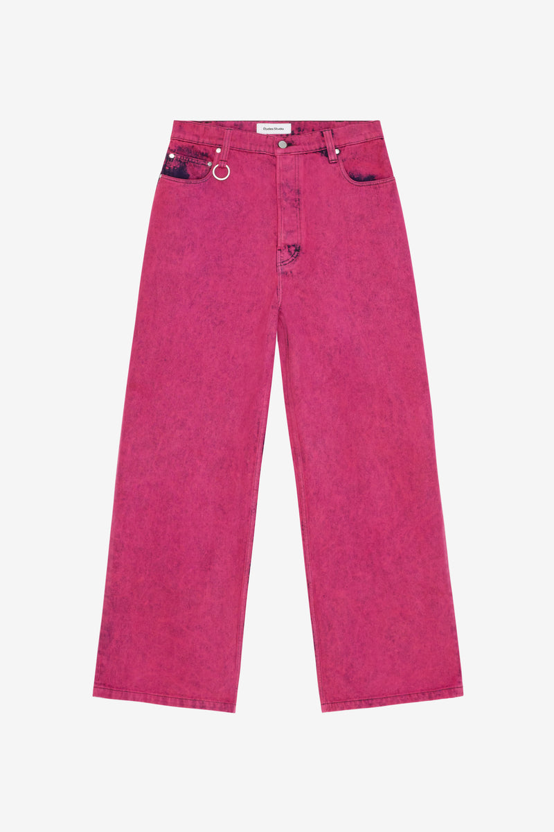 LOOSE JEANS PANT PINK FUCHSIA 1