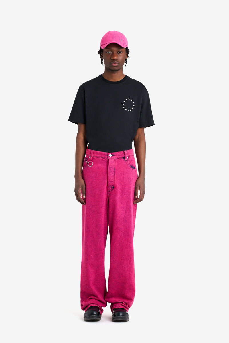 LOOSE JEANS PANT PINK FUCHSIA 2