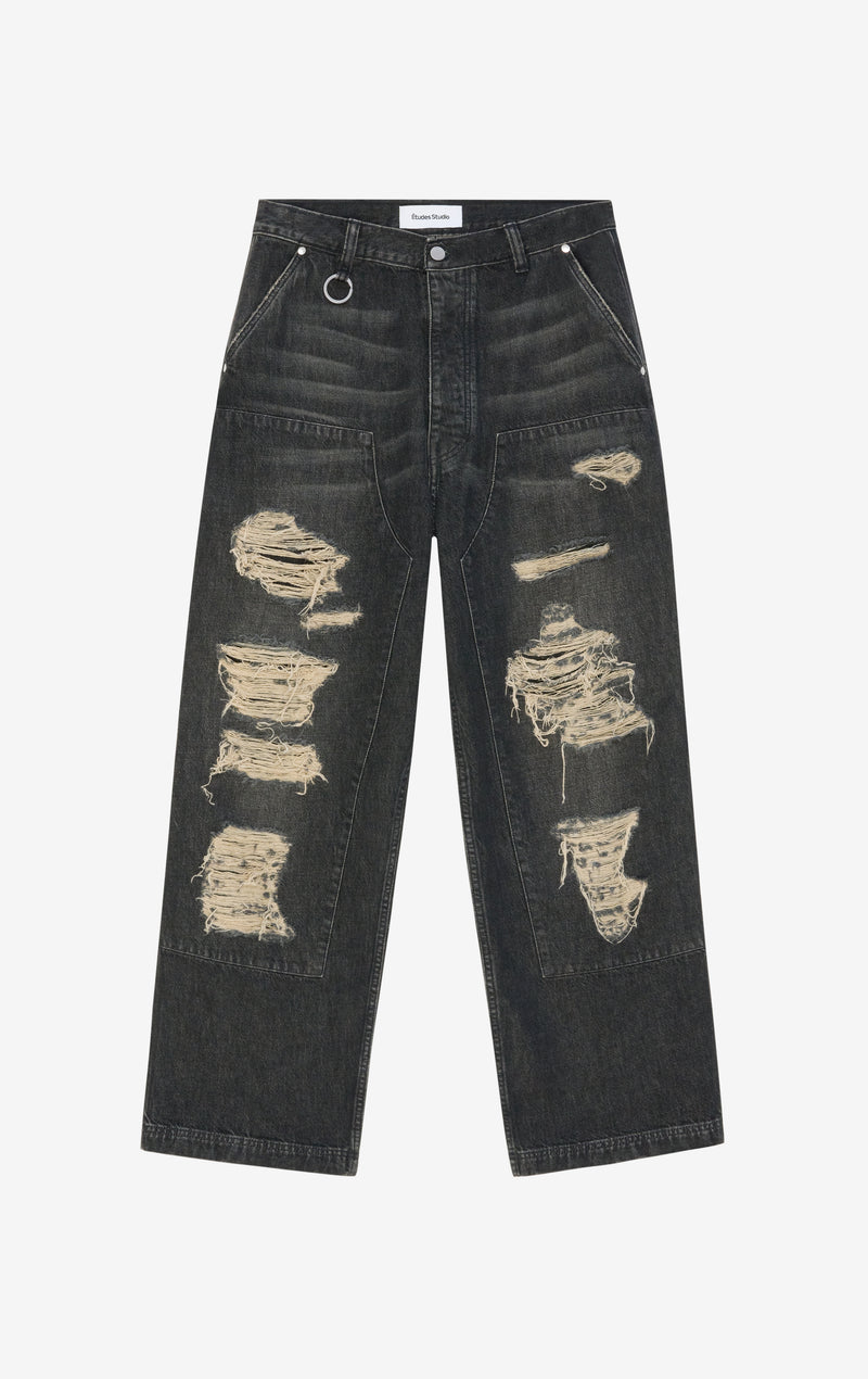 ETUDES STUDIO LOOSE CARPENTER PANT BLACK 1