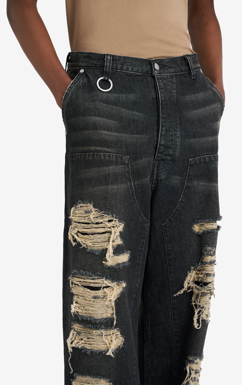 ETUDES STUDIO LOOSE CARPENTER PANT BLACK 4