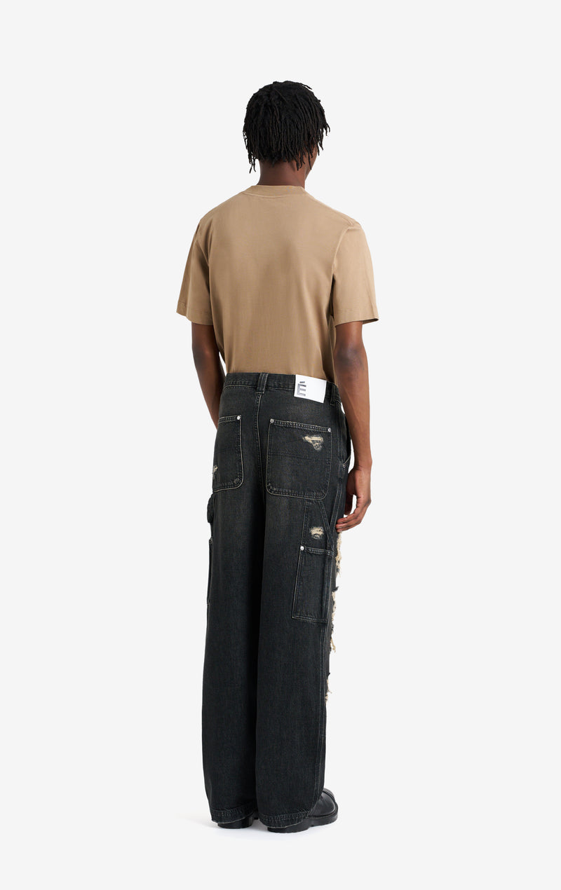 ETUDES STUDIO LOOSE CARPENTER PANT BLACK 5