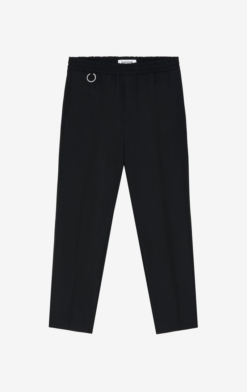 ETUDES STUDIO WAISTBAND SUIT PANT BLACK 1