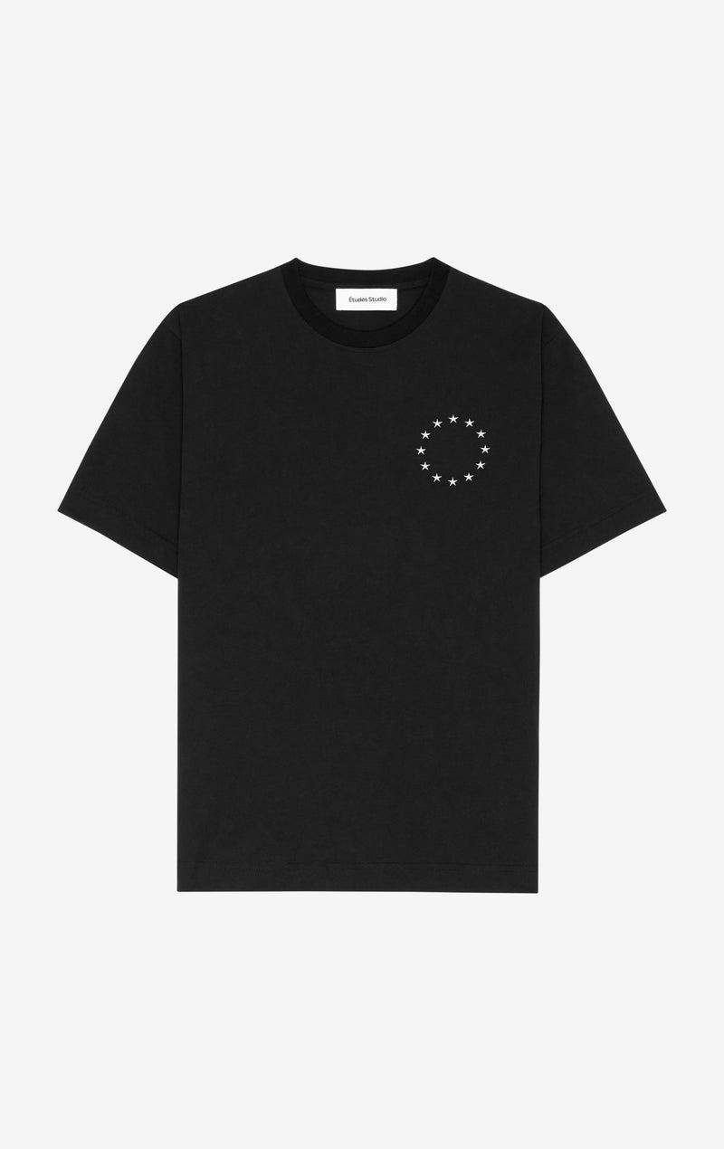 ETUDES STUDIO REGULAR TEE SHIRT EU BACK BLACK 1