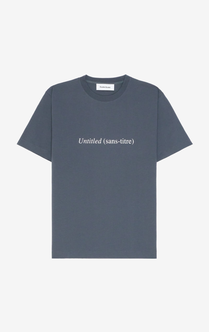 ETUDES STUDIO REGULAR TEE SHIRT UNTITLED DK GREY 1