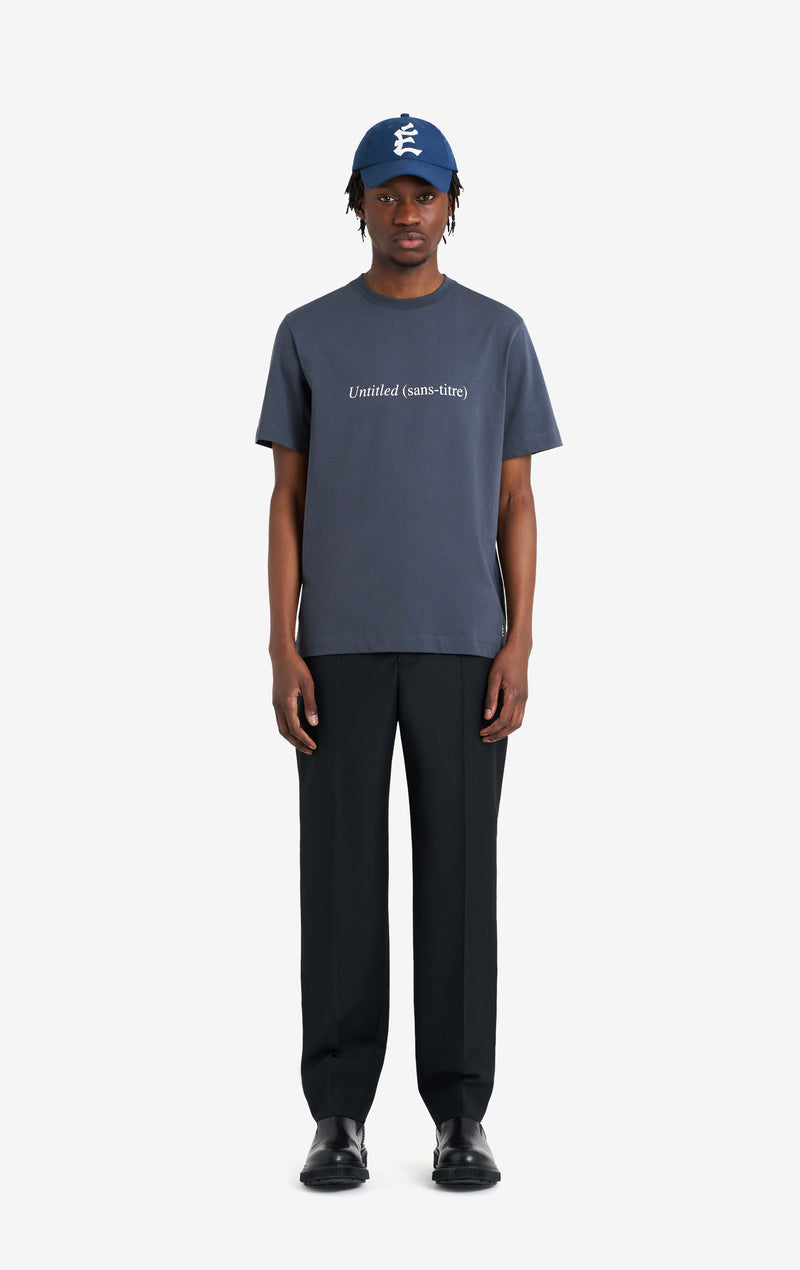 ETUDES STUDIO REGULAR TEE SHIRT UNTITLED DK GREY 2