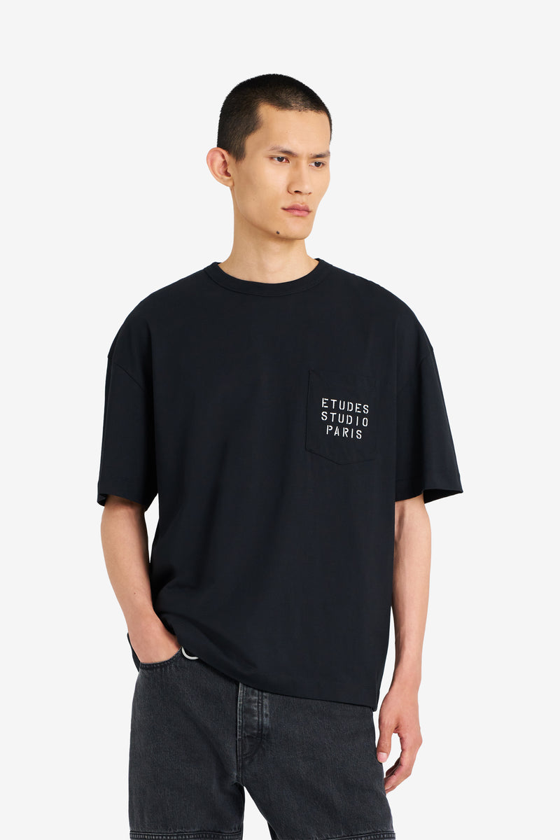 Études Studio - RELAX POCKET TEE SHIRT STENCIL BLACK | Études 