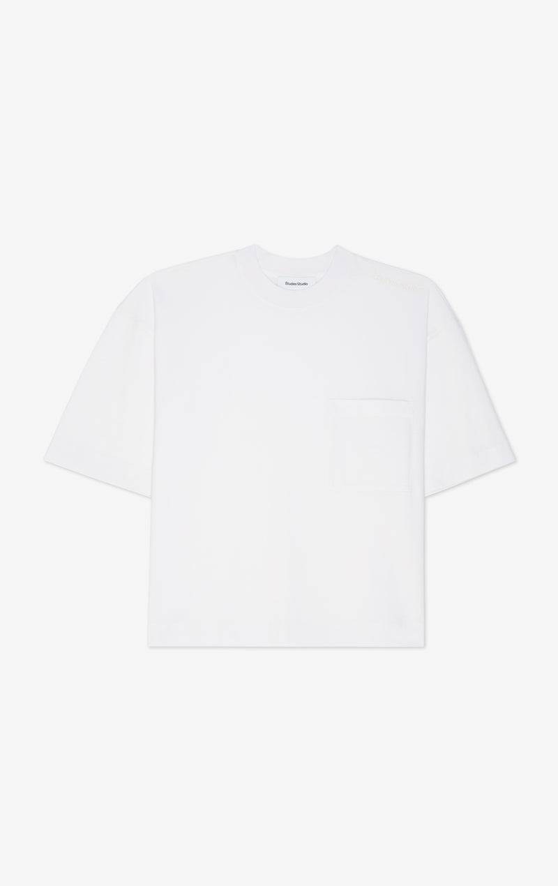 T-SHIRT À POCHE OVERSIZE ETUDES STUDIO BLANC 1