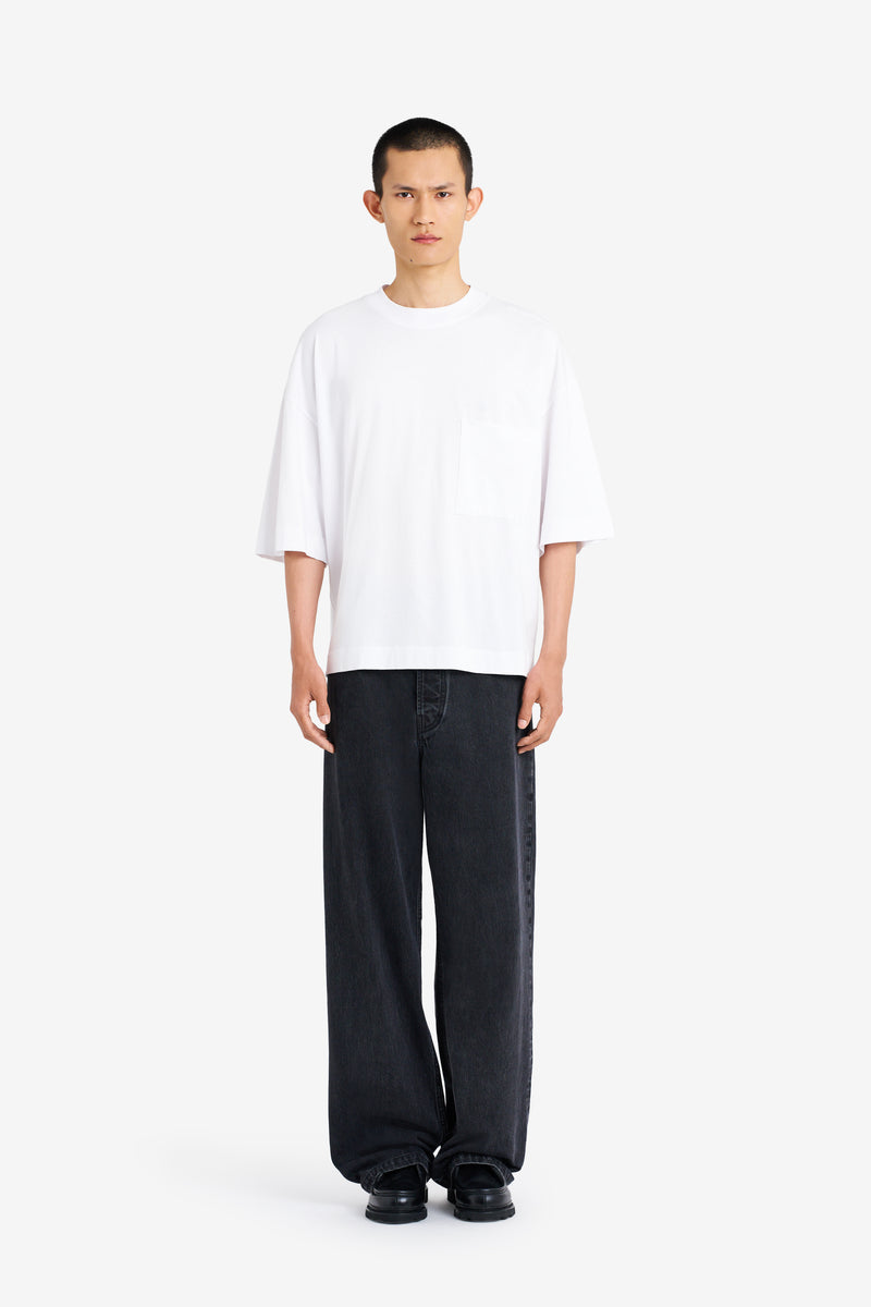 OVERSIZE POCKET TEE SHIRT WHITE WHITE 2