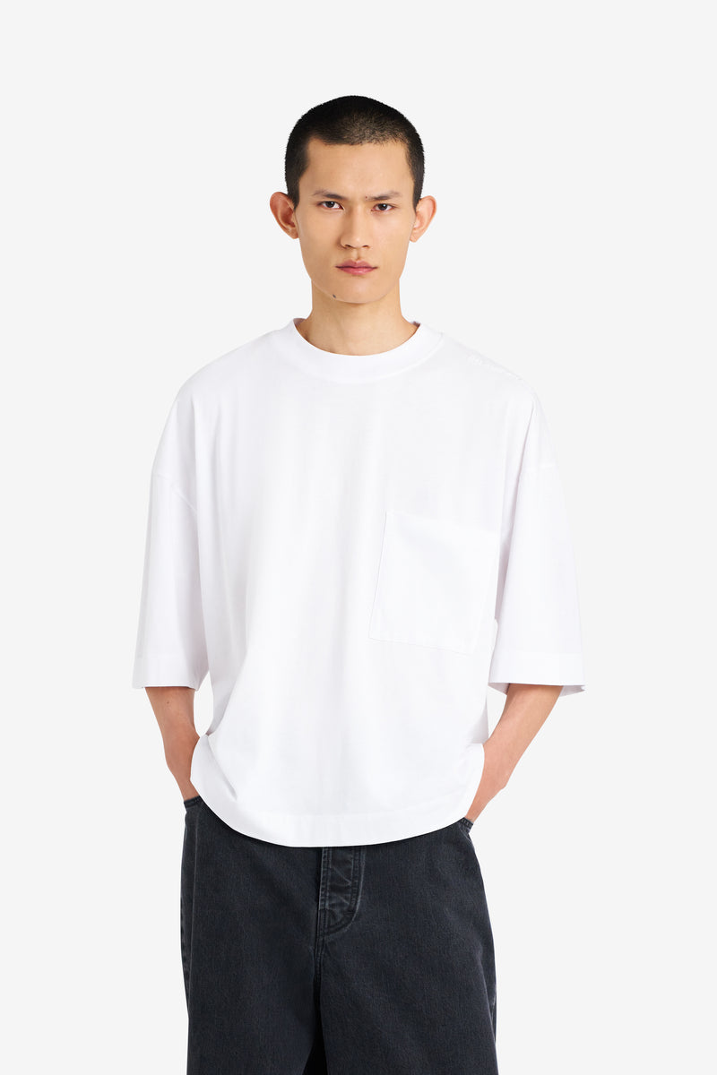 OVERSIZE POCKET TEE SHIRT WHITE WHITE 3