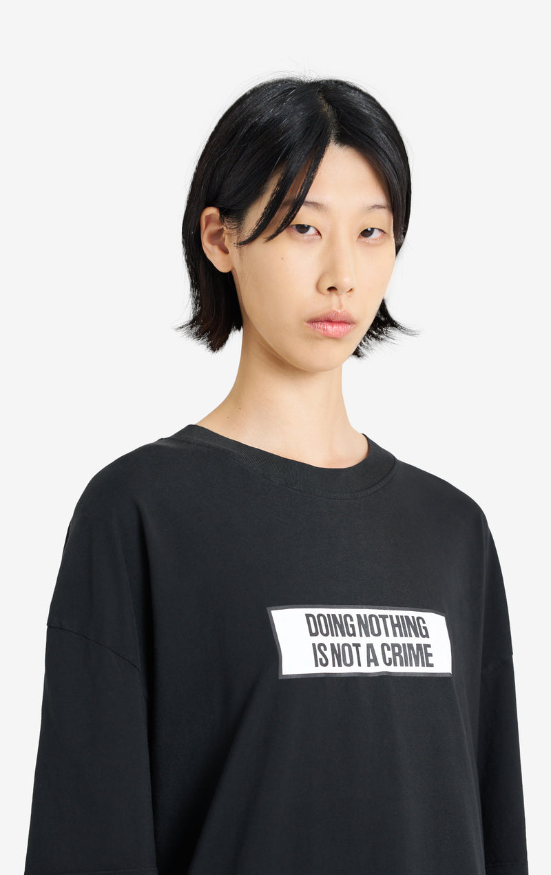 ETUDES STUDIO DOUBLE S TEE SHIRT CRIME BLACK 7