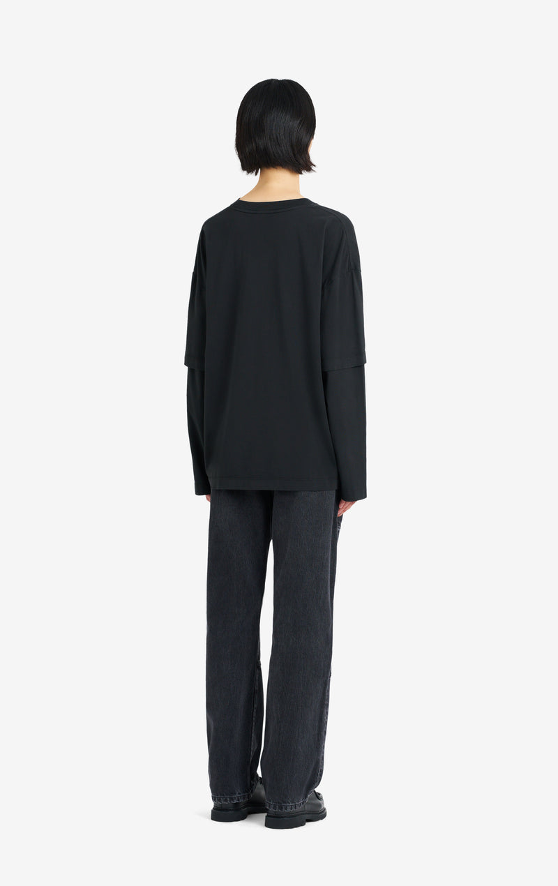ETUDES STUDIO DOUBLE S TEE SHIRT CRIME BLACK 8