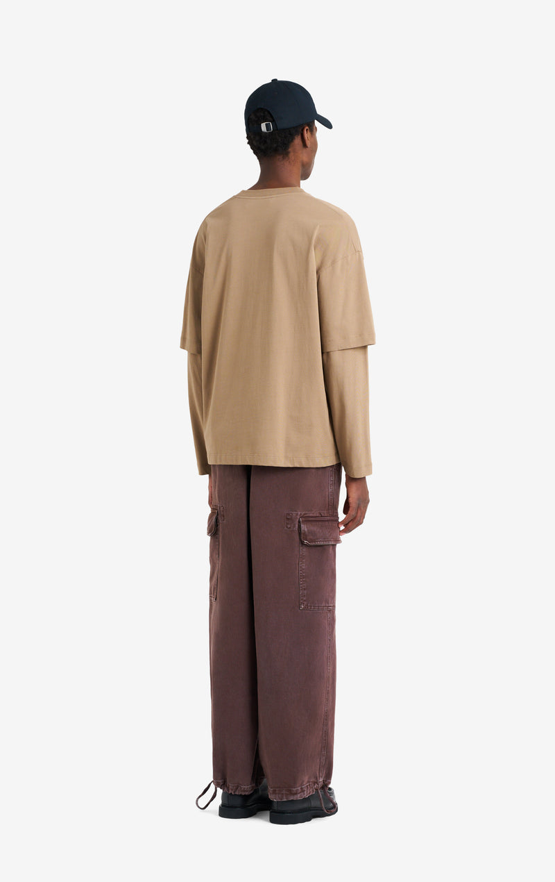 ETUDES STUDIO DOUBLE S TEE SHIRT TAN 5
