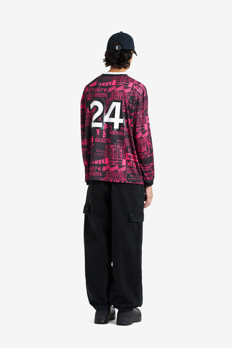SOCCER TEE SHIRT PINK FUCHSIA 5