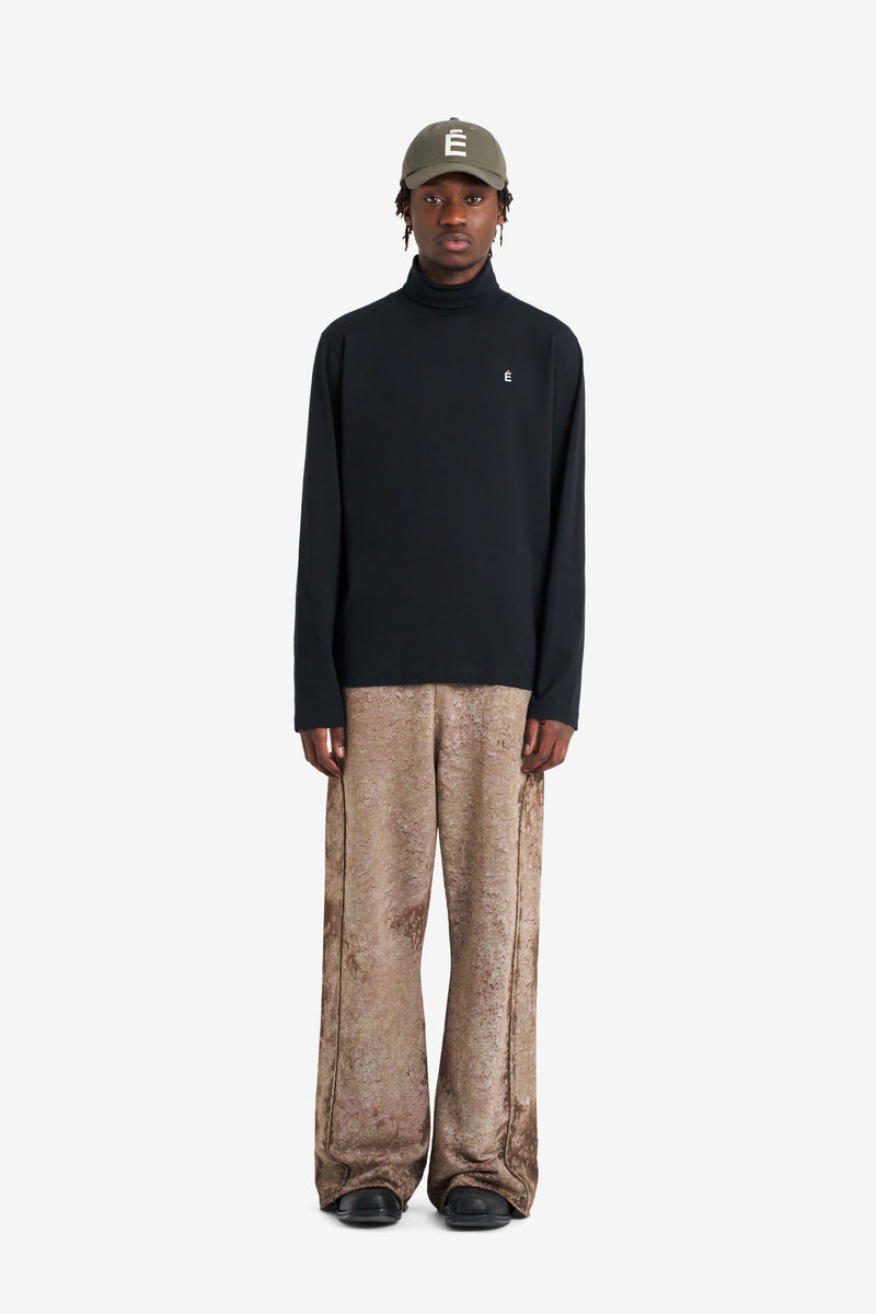 TURTLE NECK TEE SHIRT É BLACK BLACK 2