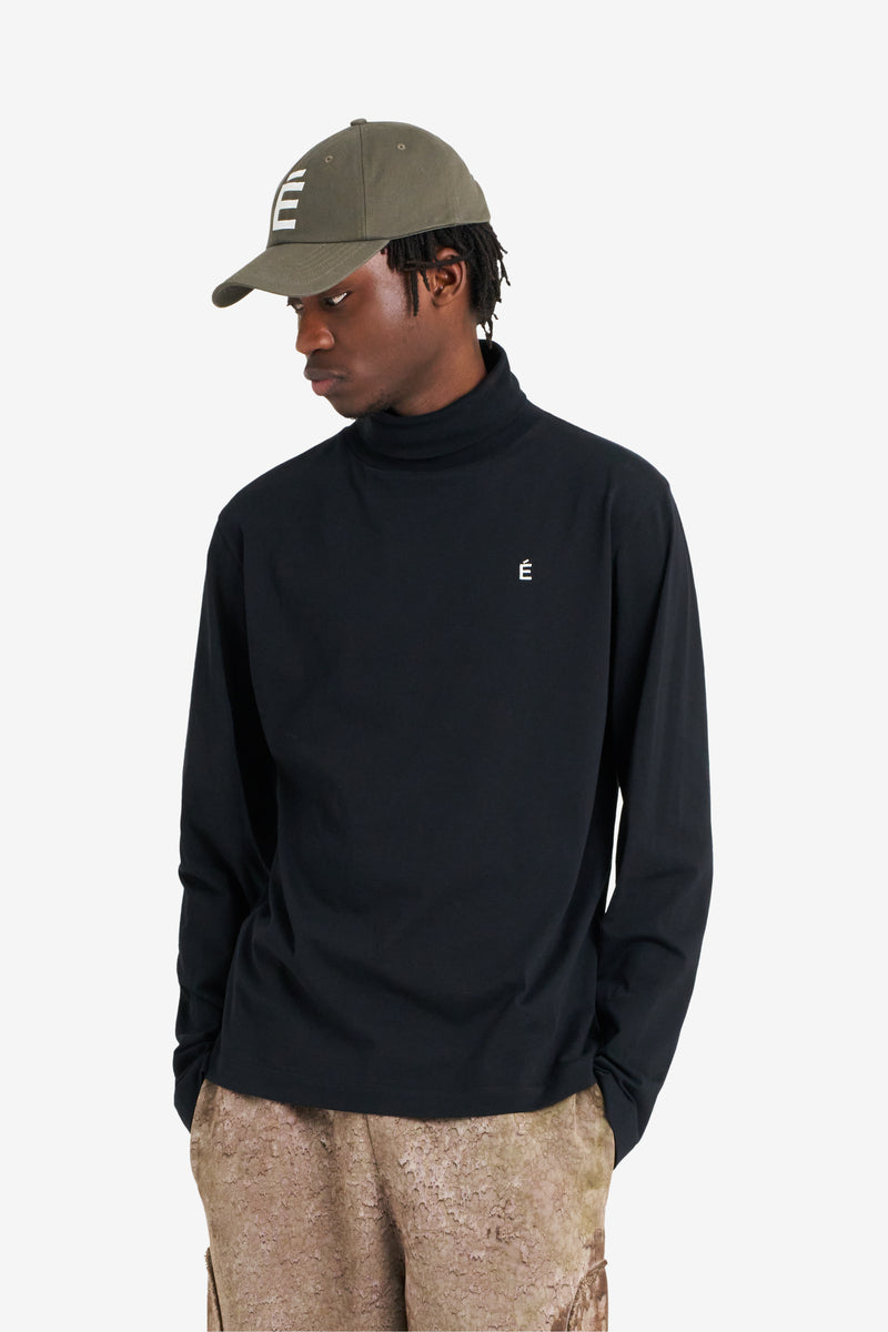 TURTLE NECK TEE SHIRT É BLACK BLACK 3