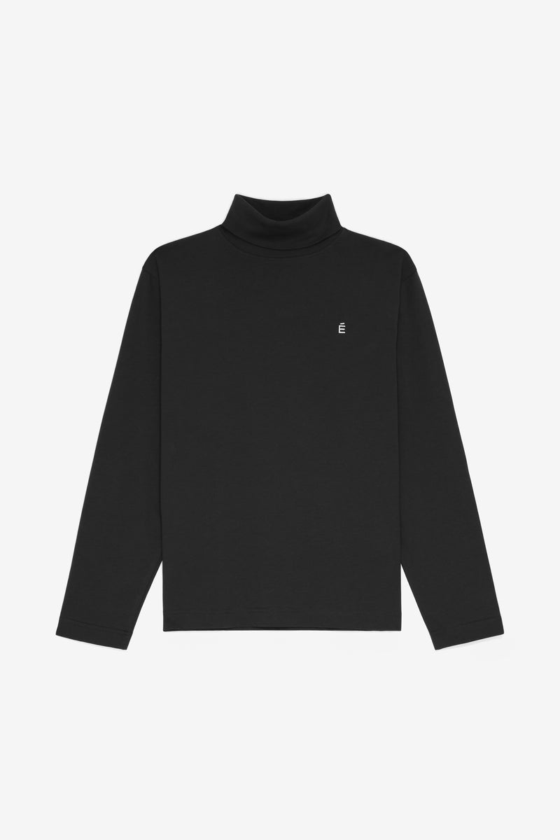 TURTLE NECK TEE SHIRT É BLACK BLACK 1
