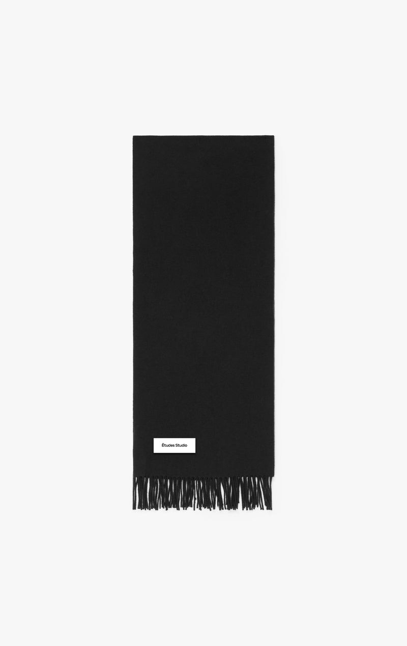 ETUDES STUDIO WOOL SCARF BLACK 1