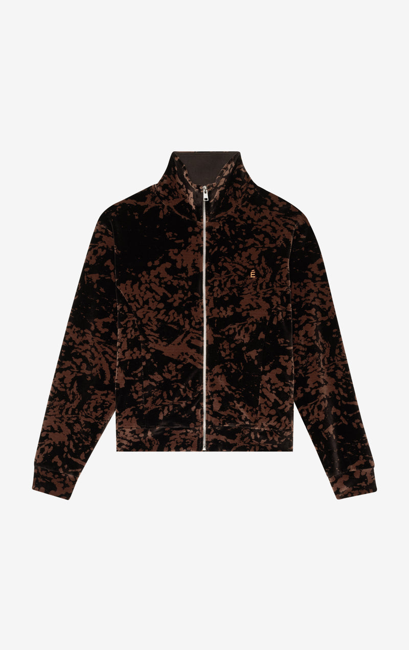 CLAIRE TABOURET + ETUDES STUDIO TRACKJACKET DARK BROWN 1